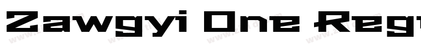 Zawgyi One Regular字体转换